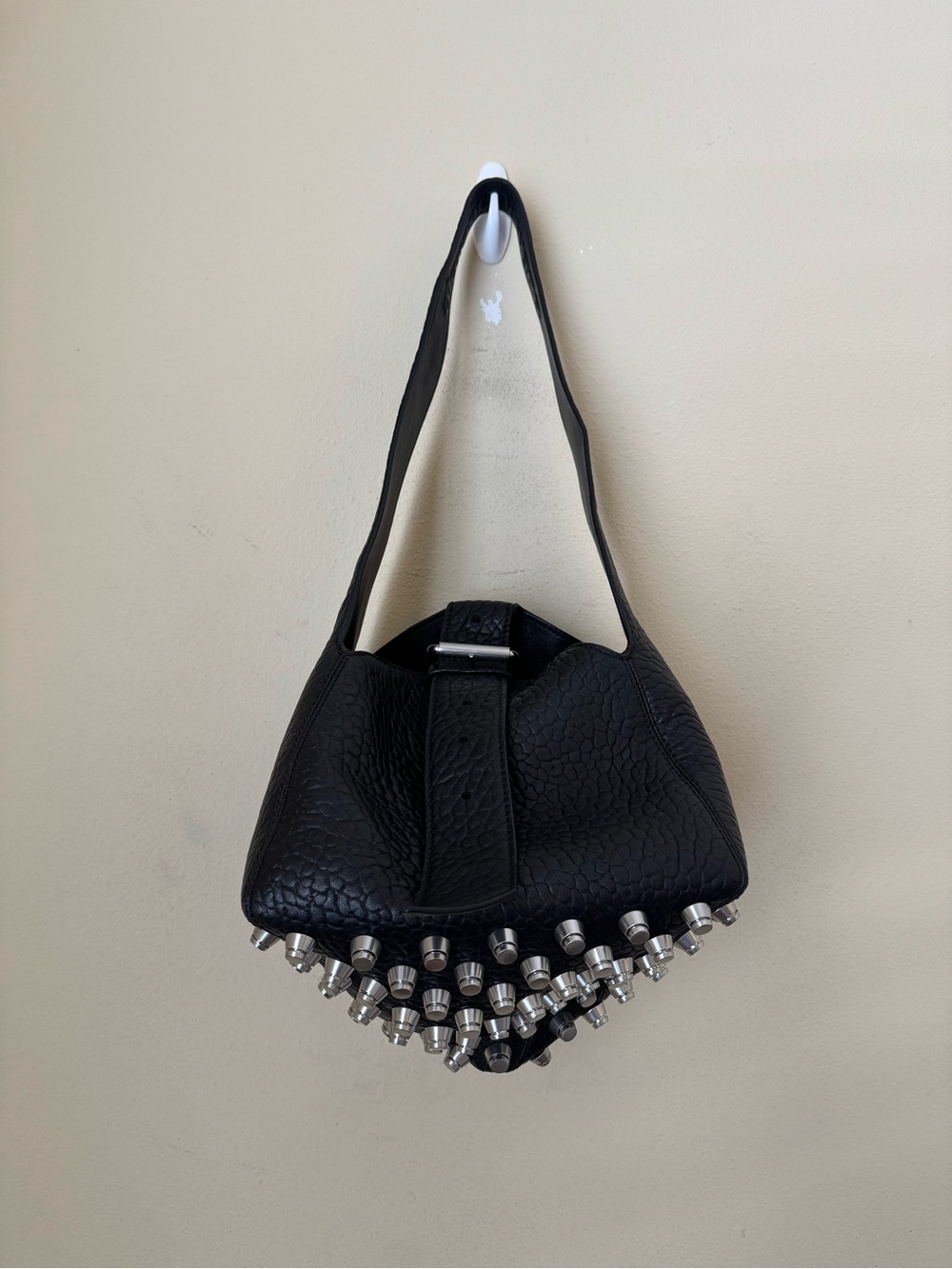 Alexander Wang Medium Rex Shoulder Bag Black Leather